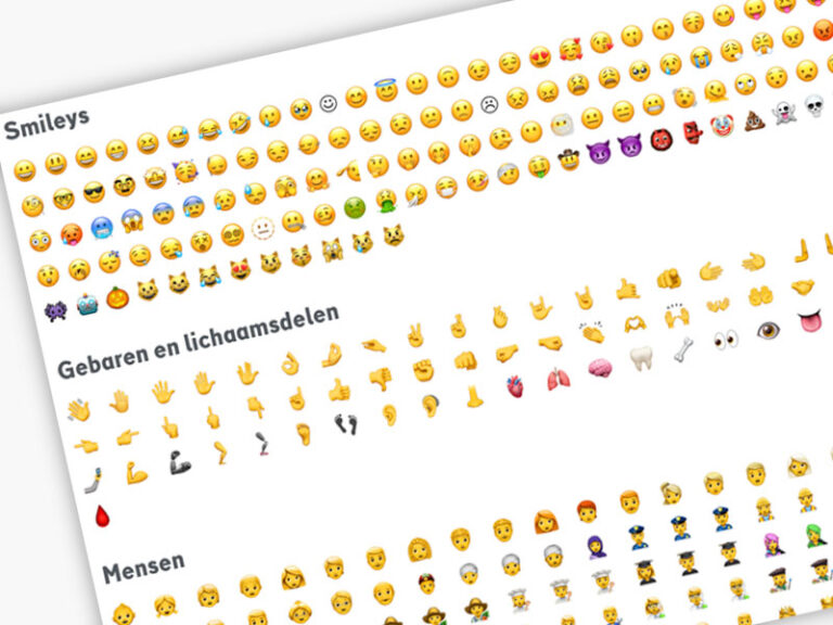 Lijst met emoji